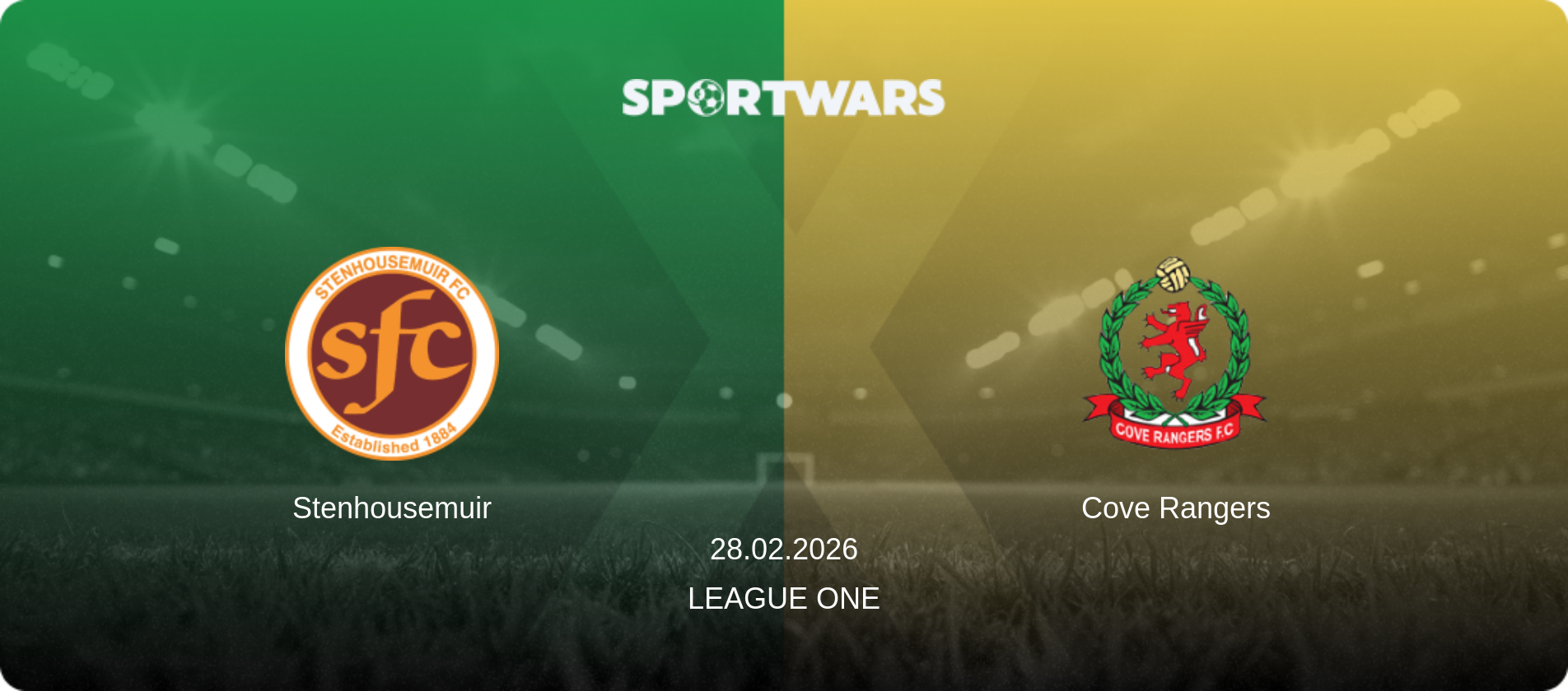 Stenhousemuir — Cove Rangers, 28.02.2026 — League One (match preview)