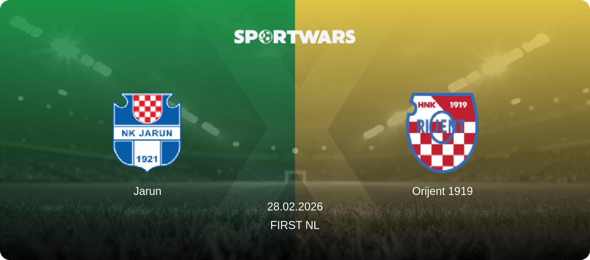 Jarun — Orijent 1919, 28.02.2026 — First NL (match preview)