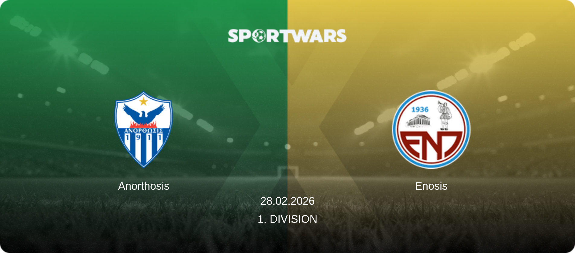 Anorthosis — Enosis, 28.02.2026 — 1. Division (match preview)