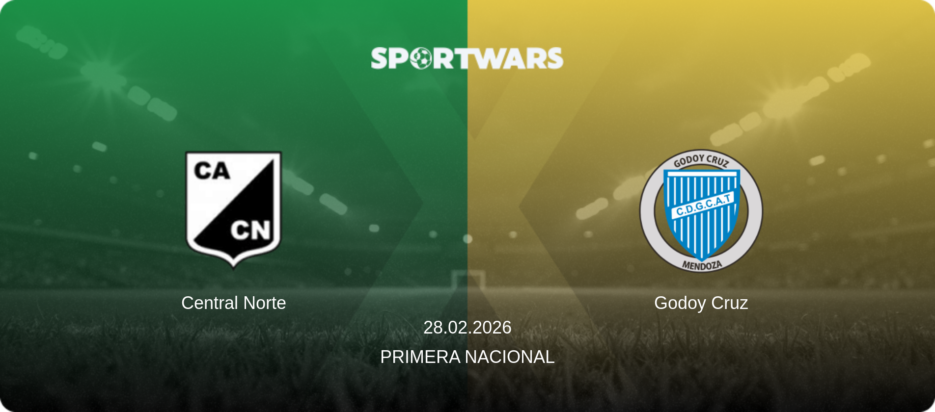 Central Norte — Godoy Cruz, 28.02.2026 — Primera Nacional (match preview)