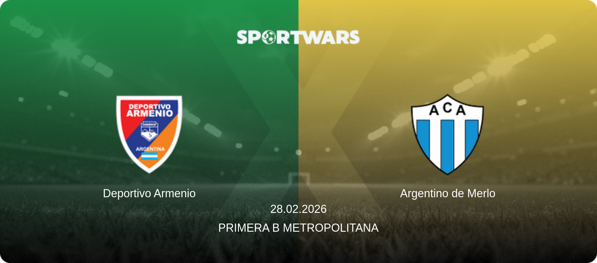 Deportivo Armenio — Argentino de Merlo, 28.02.2026 — Primera B Metropolitana (match preview)