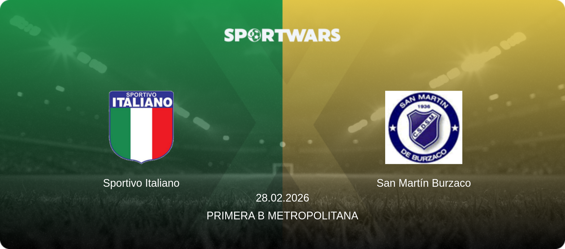 Sportivo Italiano — San Martín Burzaco, 28.02.2026 — Primera B Metropolitana (match preview)