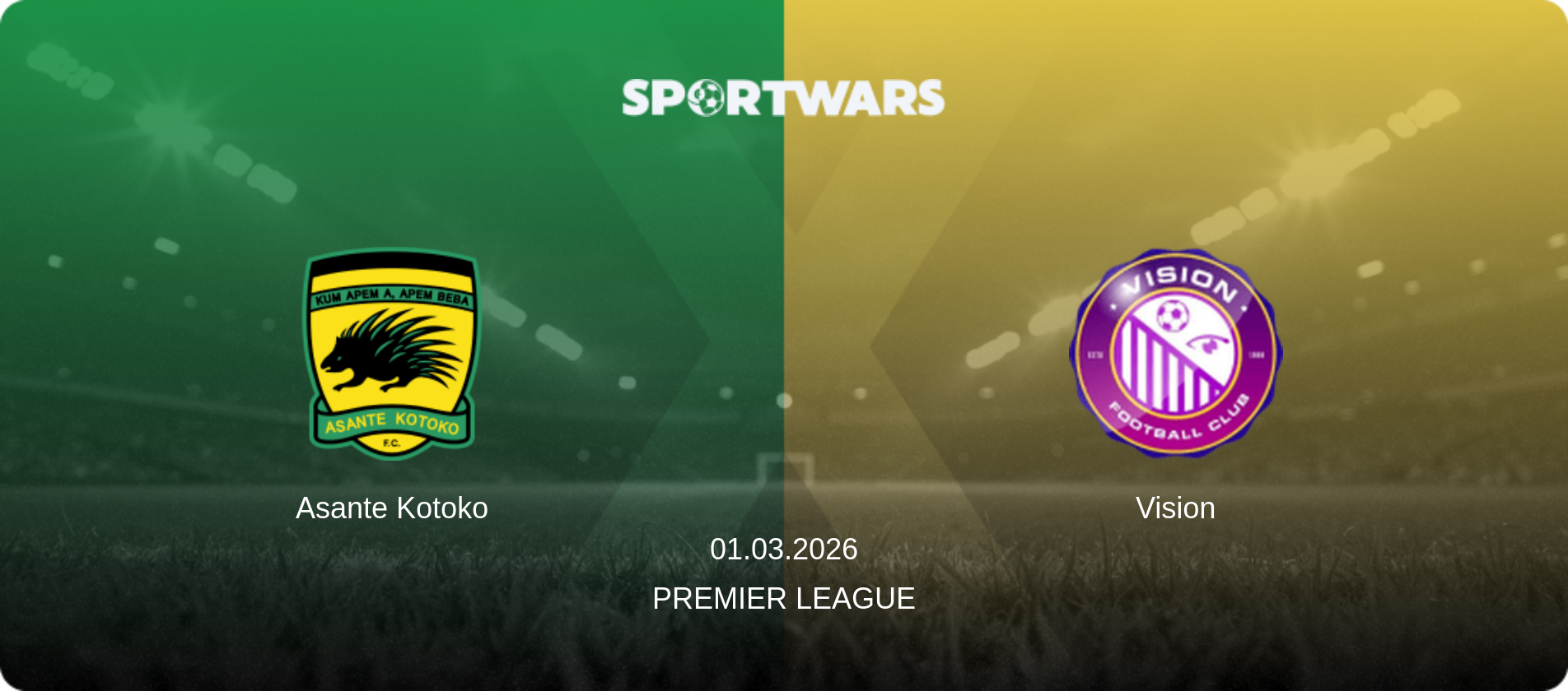 Asante Kotoko — Vision, 01.03.2026 — Premier League (match preview)