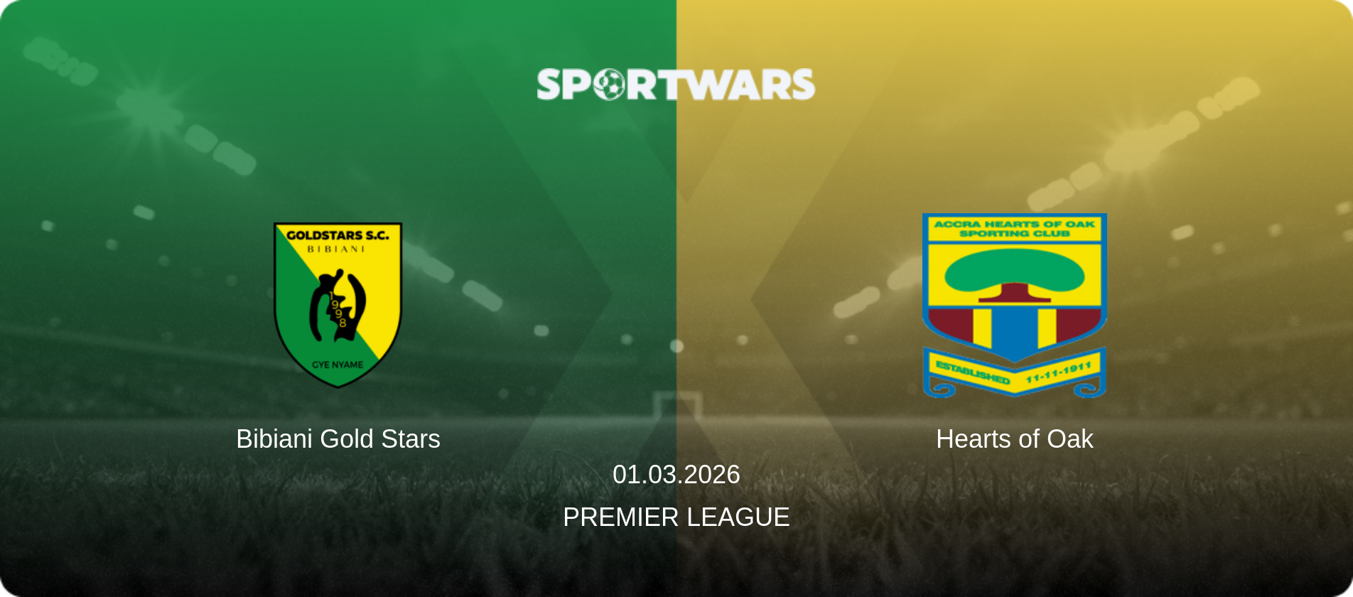Bibiani Gold Stars — Hearts of Oak, 01.03.2026 — Premier League (match preview)