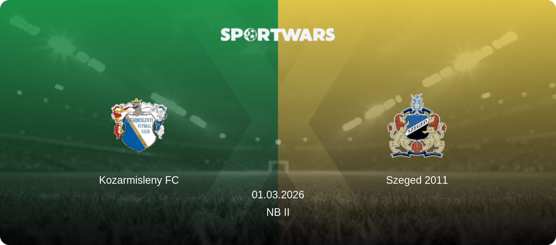 Kozarmisleny FC — Szeged 2011, 01.03.2026 — NB II (match preview)
