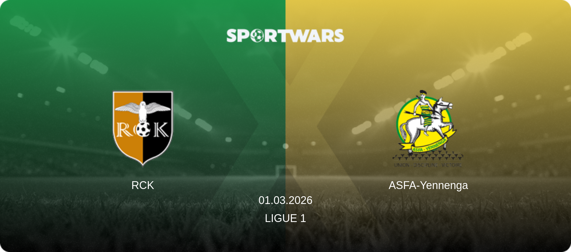 RCK — ASFA-Yennenga, 01.03.2026 — Ligue 1 (match preview)