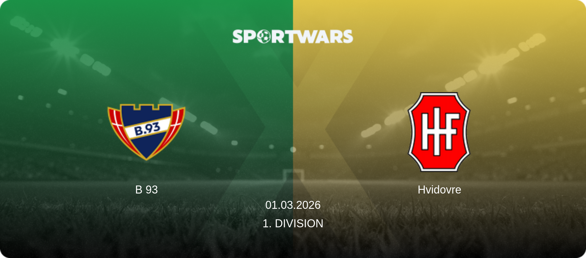 B 93 — Hvidovre, 01.03.2026 — 1. Division (match preview)