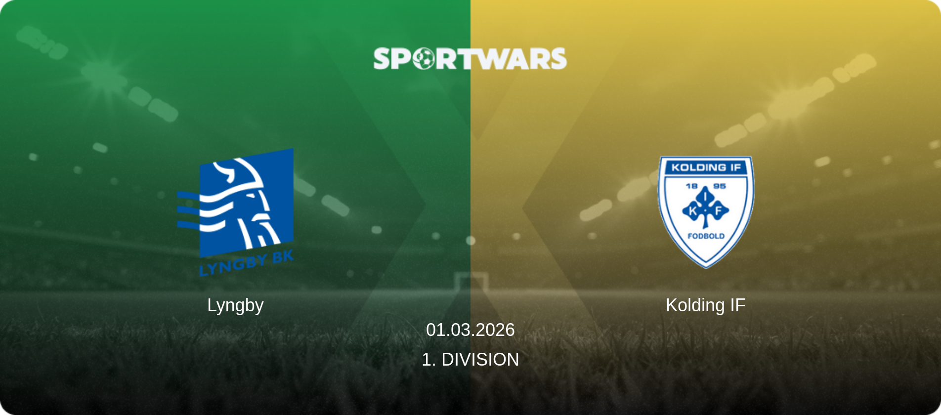 Lyngby — Kolding IF, 01.03.2026 — 1. Division (match preview)