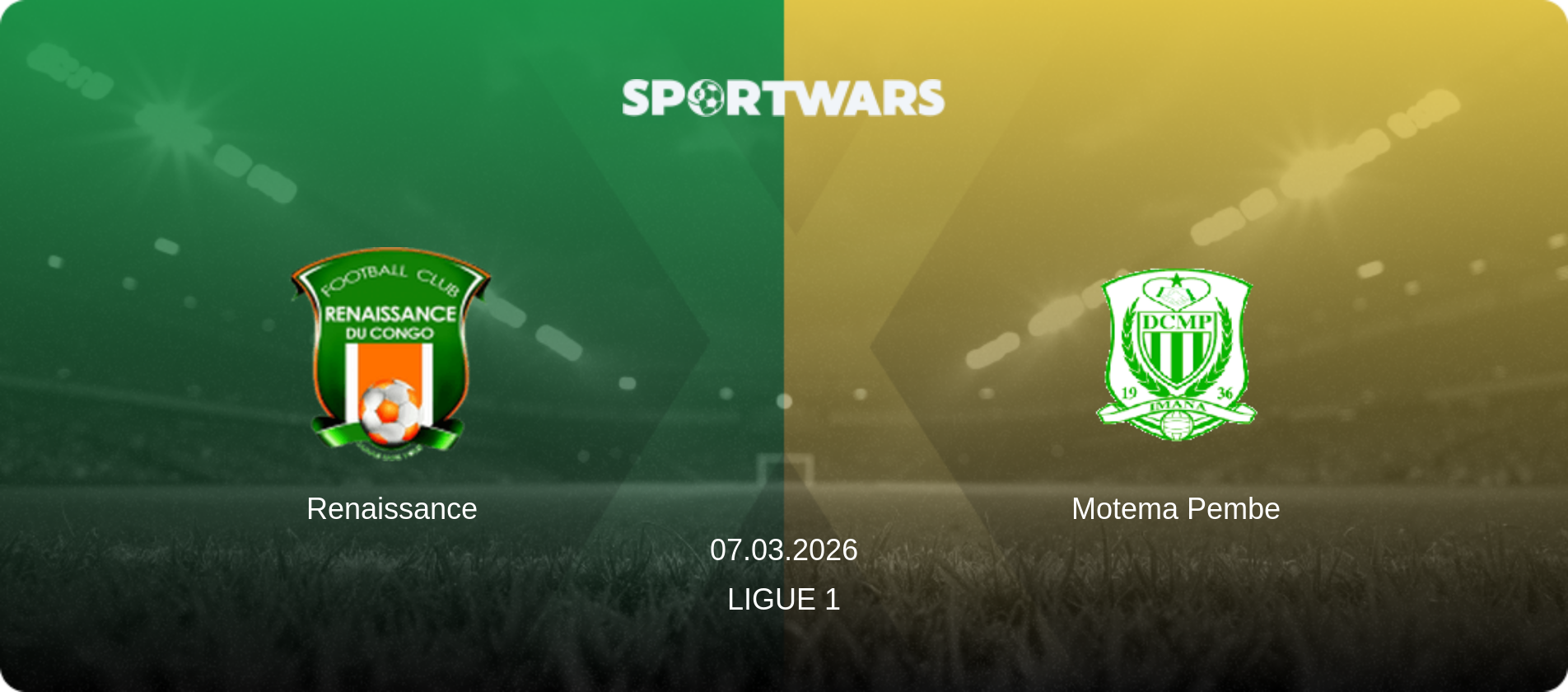 Renaissance — Motema Pembe, 07.03.2026 — Ligue 1 (match preview)