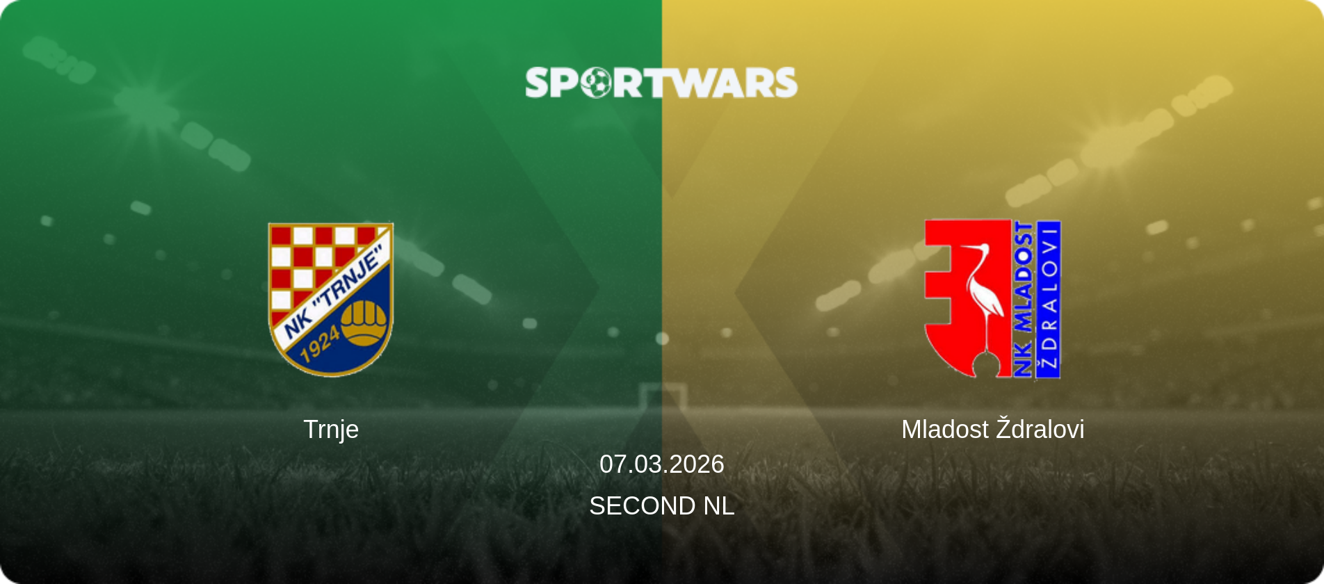 Trnje — Mladost Ždralovi, 07.03.2026 — Second NL (match preview)