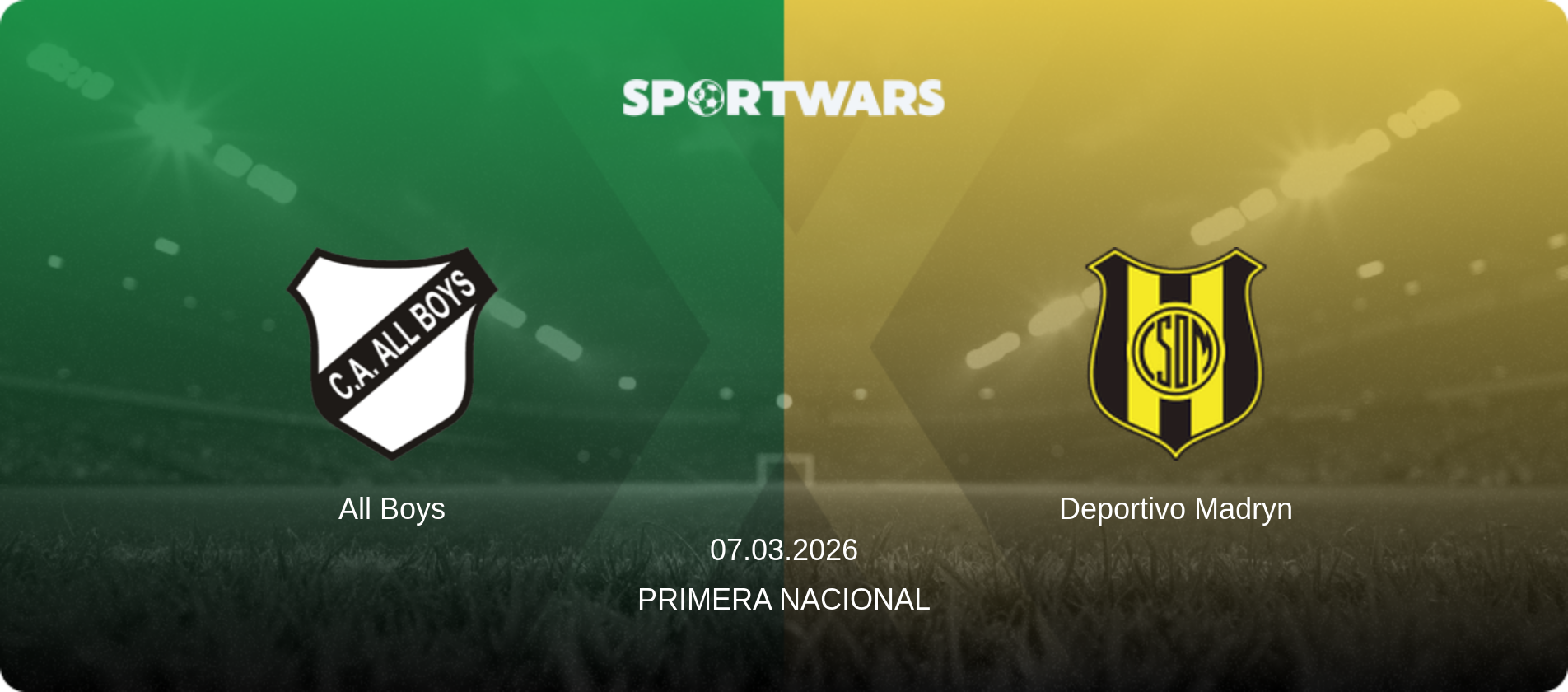 All Boys — Deportivo Madryn, 07.03.2026 — Primera Nacional (match preview)