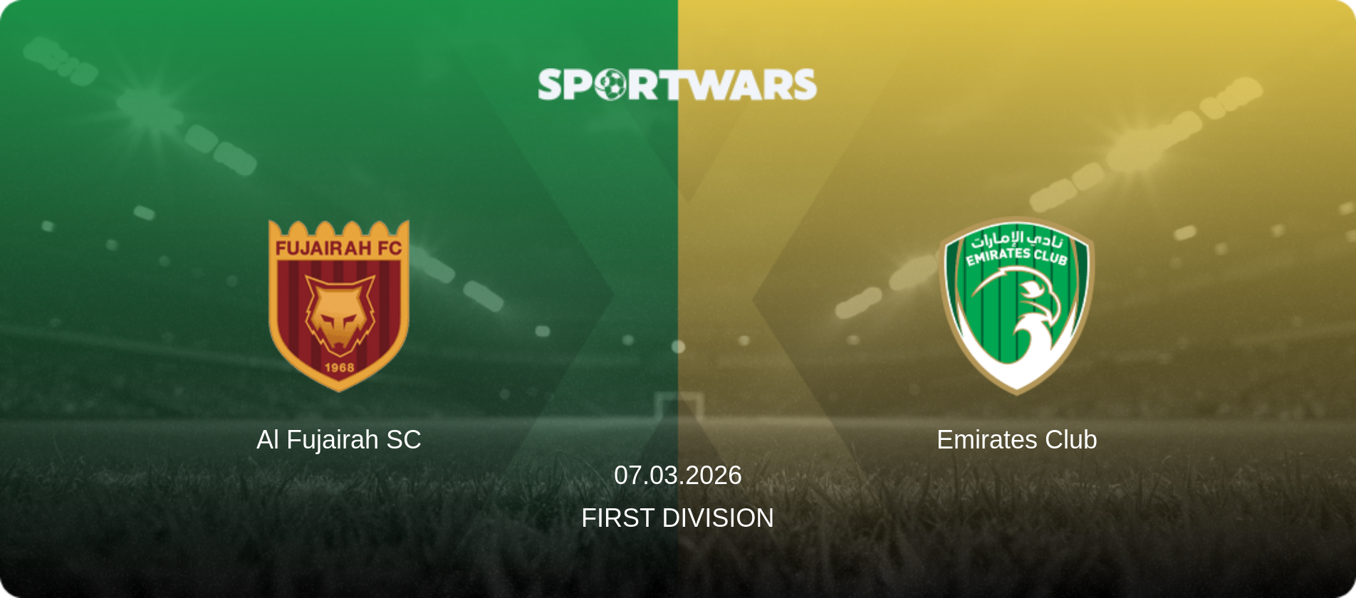 Al Fujairah SC — Emirates Club, 07.03.2026 — First Division (match preview)