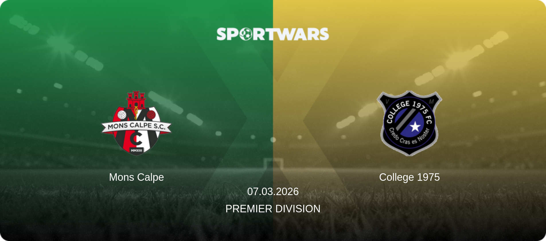 Mons Calpe — College 1975, 07.03.2026 — Premier Division (match preview)
