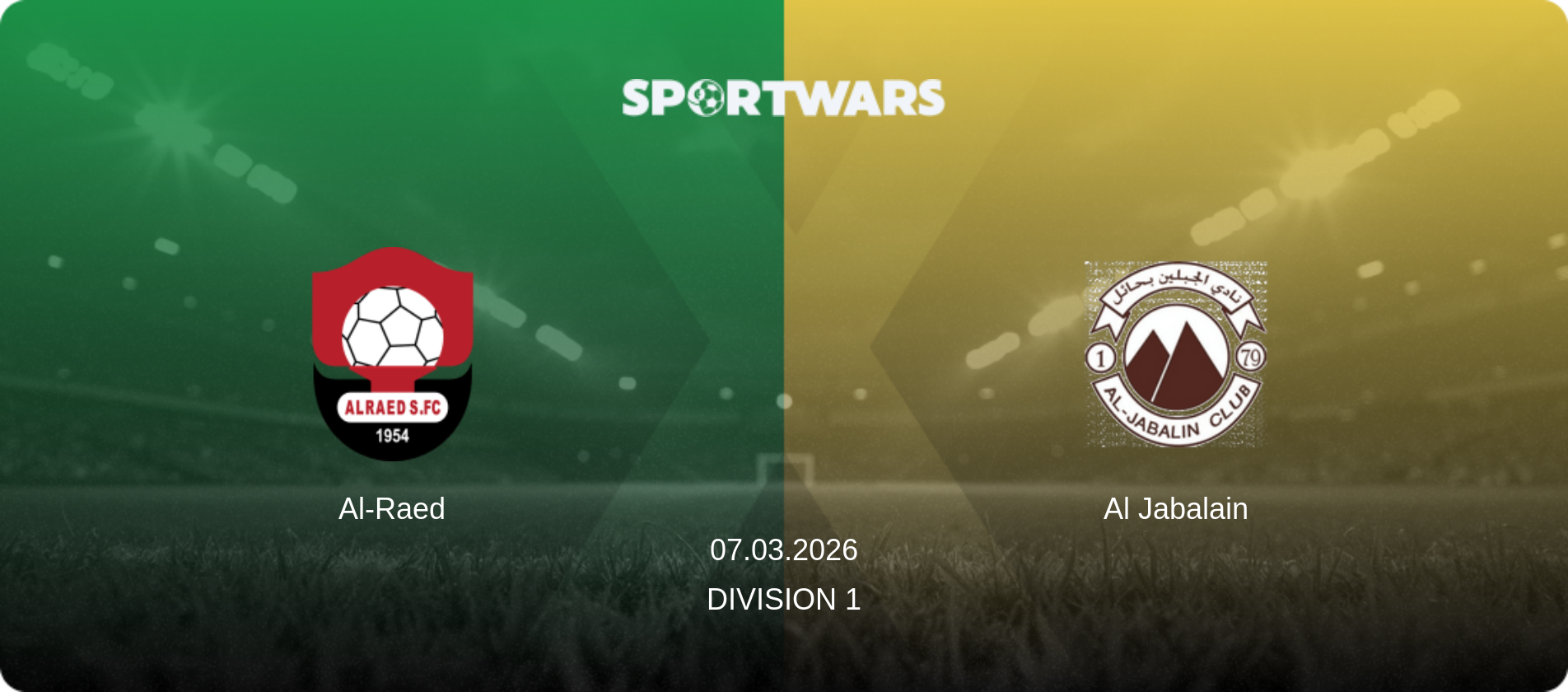 Al-Raed — Al Jabalain, 07.03.2026 — Division 1 (match preview)