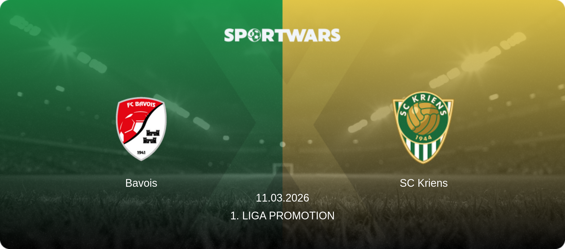 Bavois — SC Kriens, 11.03.2026 — 1. Liga Promotion (match preview)