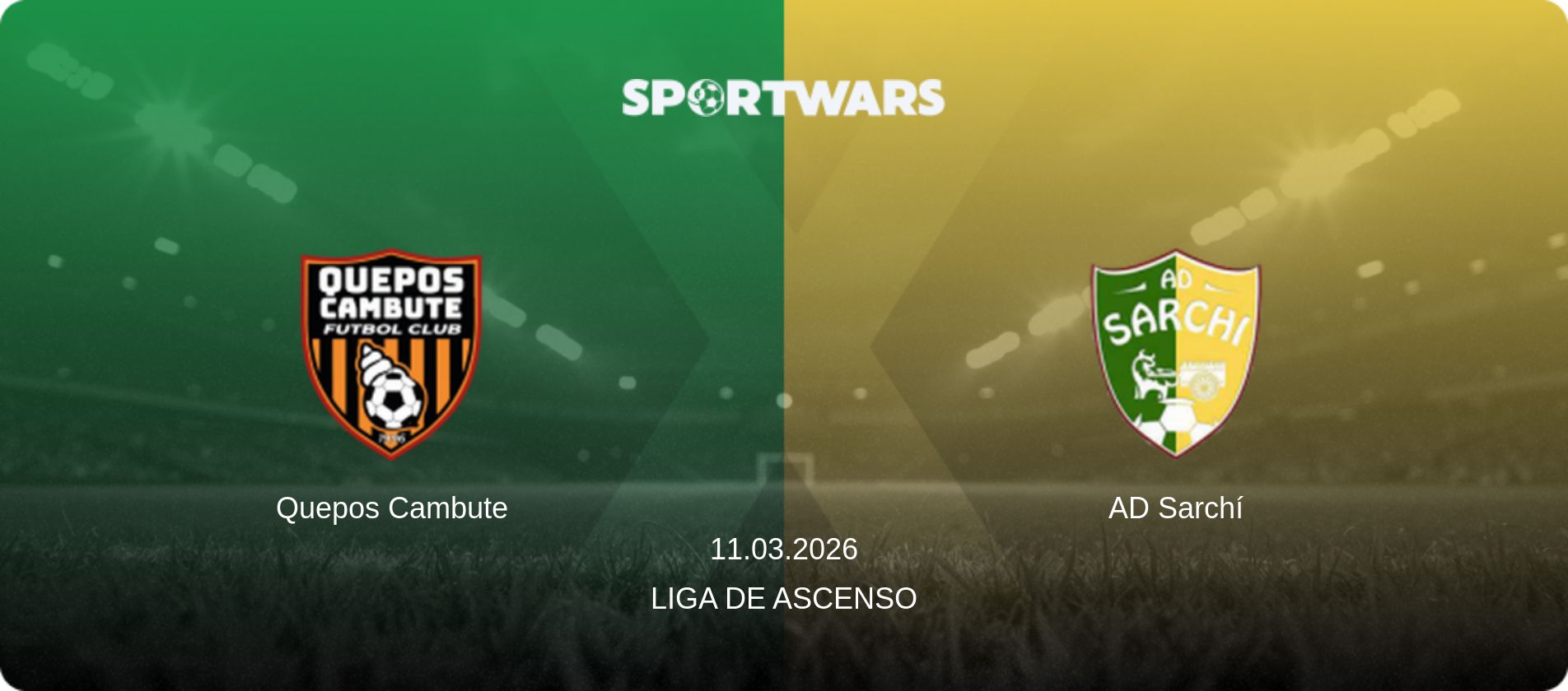 Quepos Cambute — AD Sarchí, 11.03.2026 — Liga de Ascenso (match preview)