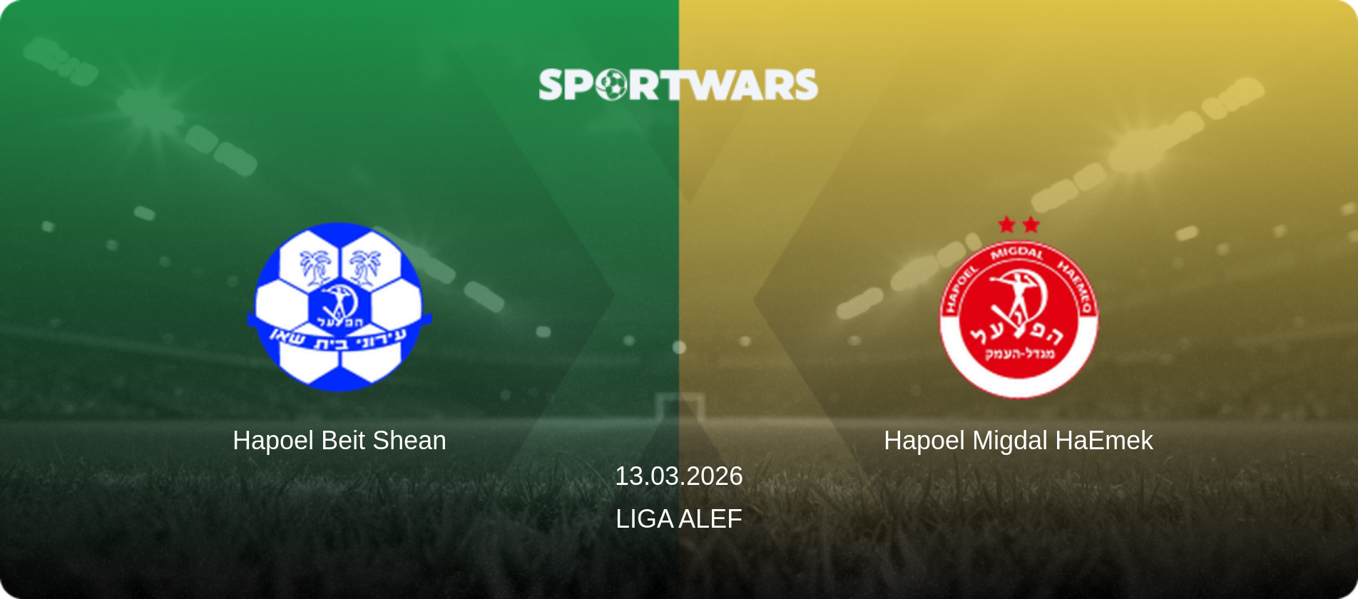 Hapoel Beit Shean — Hapoel Migdal HaEmek, 13.03.2026 — Liga Alef (match preview)