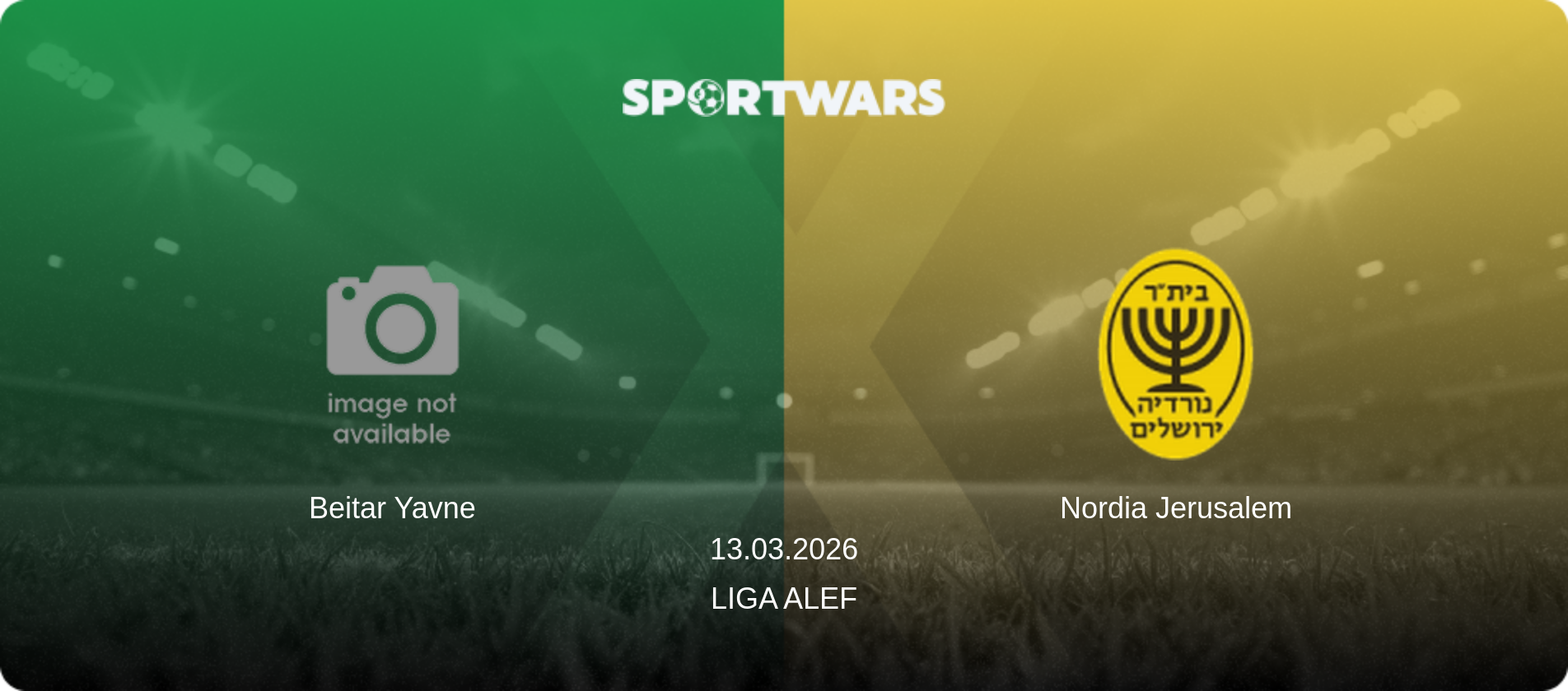 Beitar Yavne — Nordia Jerusalem, 13.03.2026 — Liga Alef (match preview)