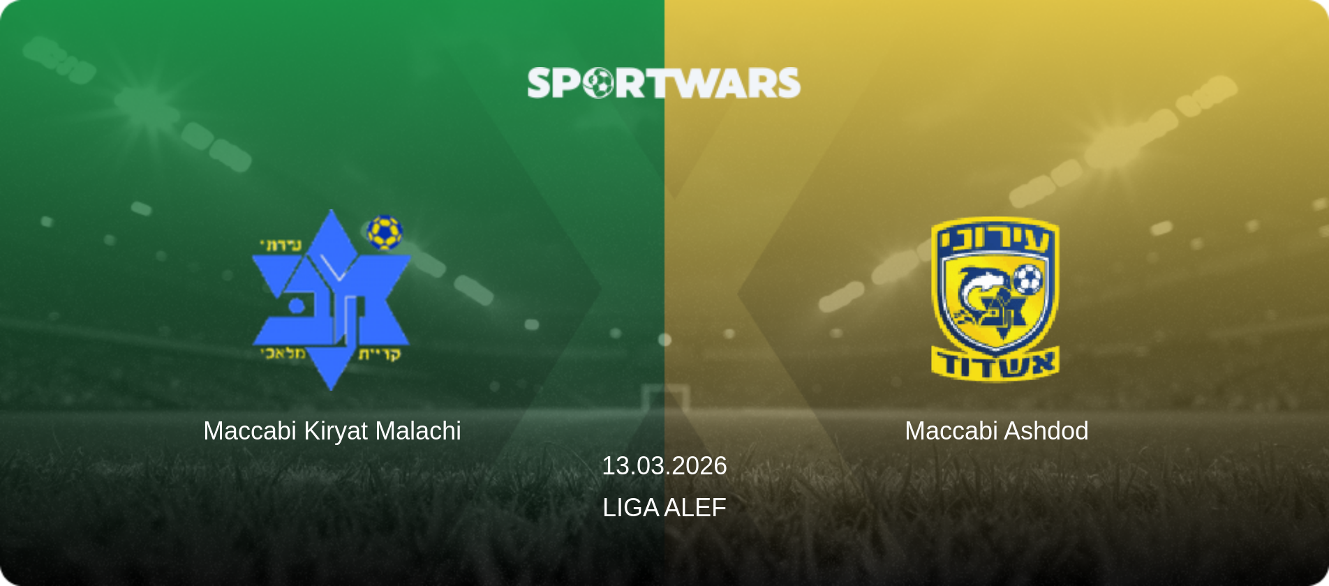 Maccabi Kiryat Malachi — Maccabi Ashdod, 13.03.2026 — Liga Alef (match preview)