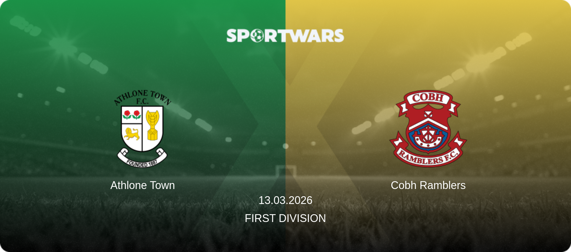Athlone Town — Cobh Ramblers, 13.03.2026 — First Division (match preview)