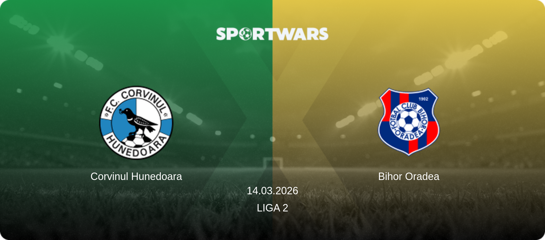 Corvinul Hunedoara — Bihor Oradea, 14.03.2026 — Liga 2 (match preview)