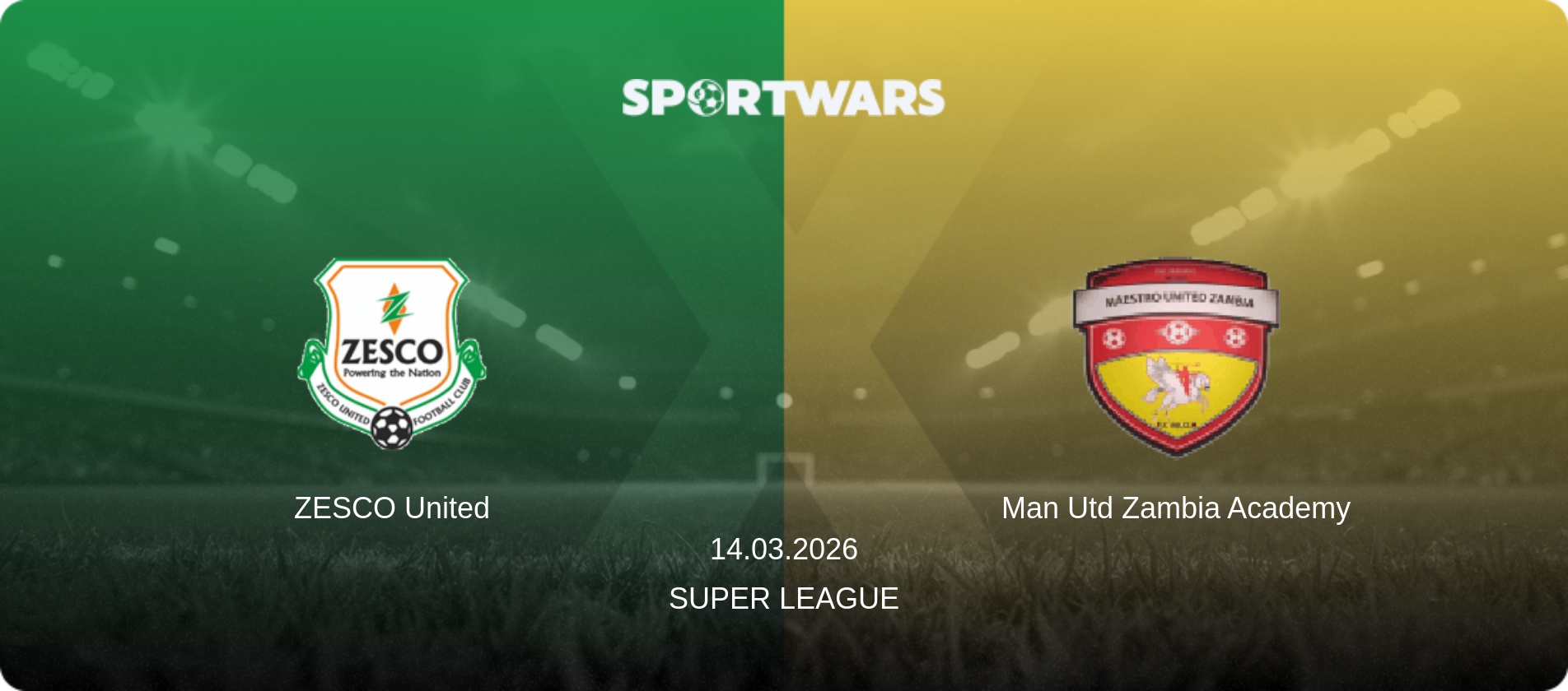 ZESCO United — Man Utd Zambia Academy, 14.03.2026 — Super League (match preview)