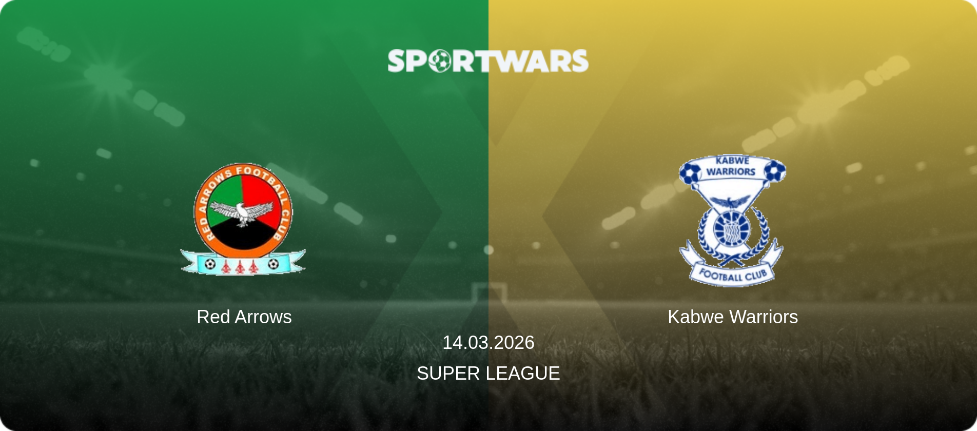 Red Arrows — Kabwe Warriors, 14.03.2026 — Super League (match preview)