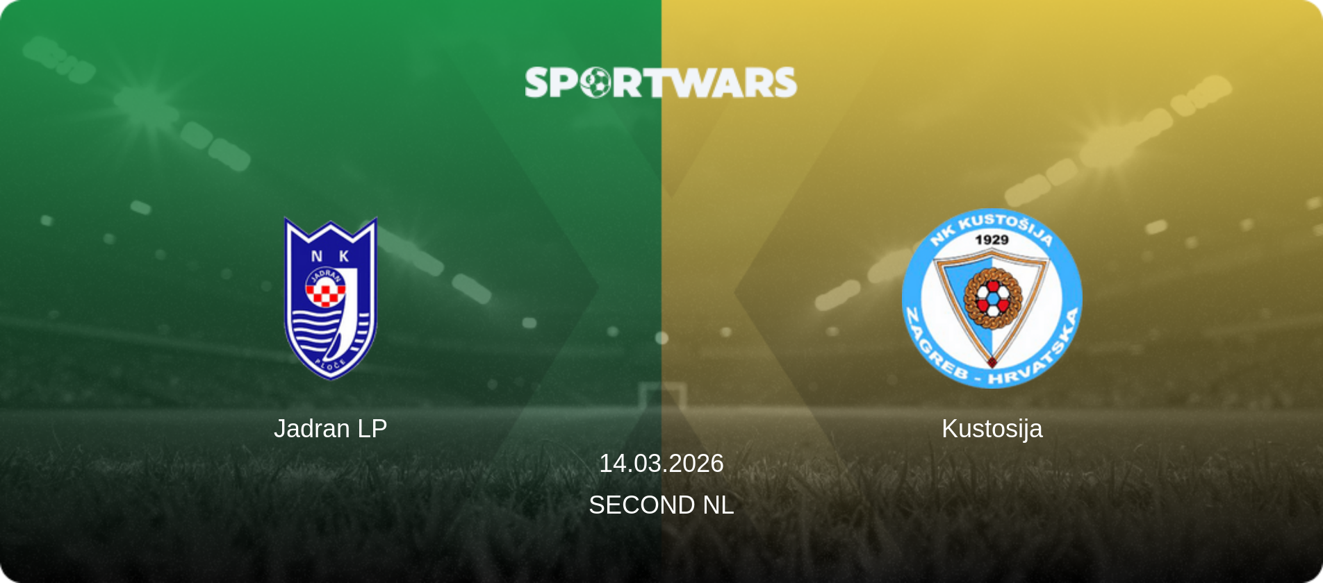 Jadran LP — Kustosija, 14.03.2026 — Second NL (match preview)