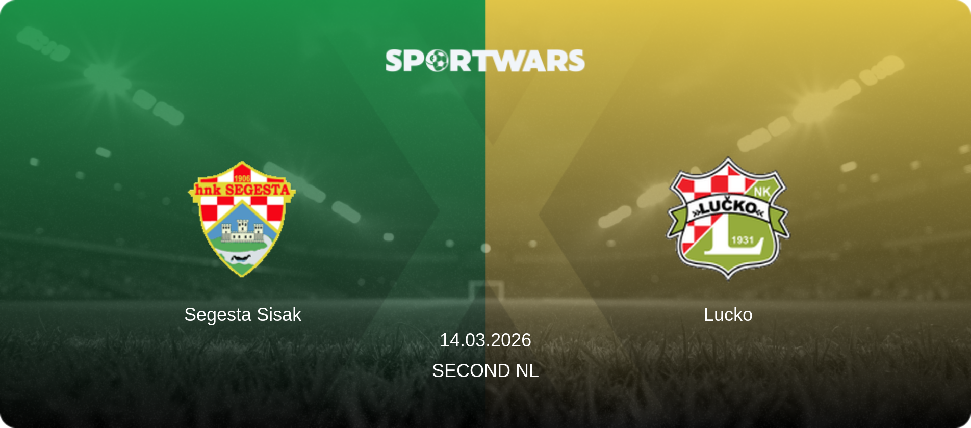 Segesta Sisak — Lucko, 14.03.2026 — Second NL (match preview)