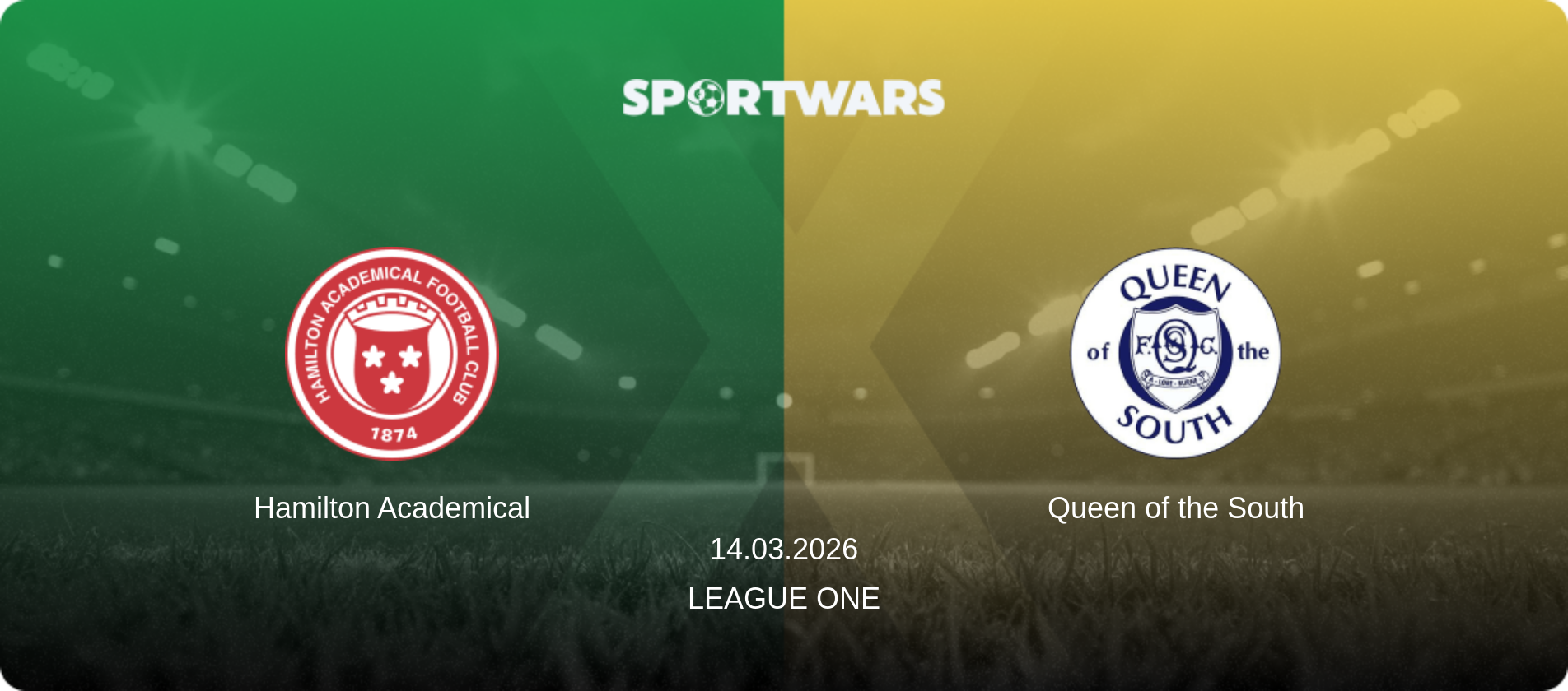 Hamilton Academical — Queen of the South, 14.03.2026 — League One (match preview)