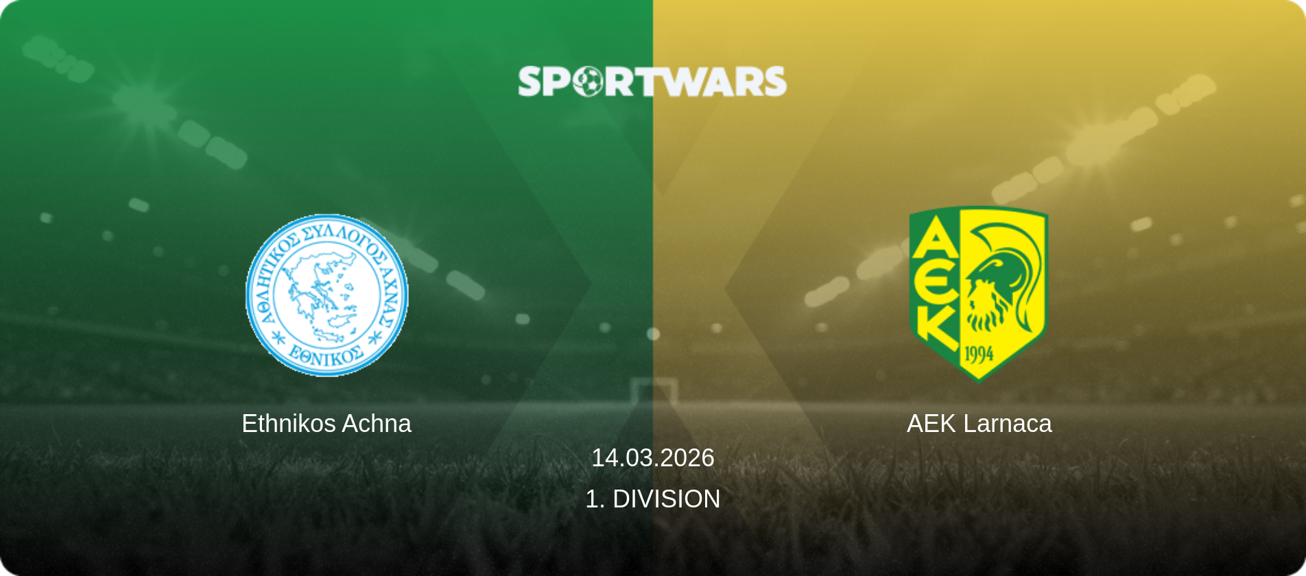 Ethnikos Achna — AEK Larnaca, 14.03.2026 — 1. Division (match preview)