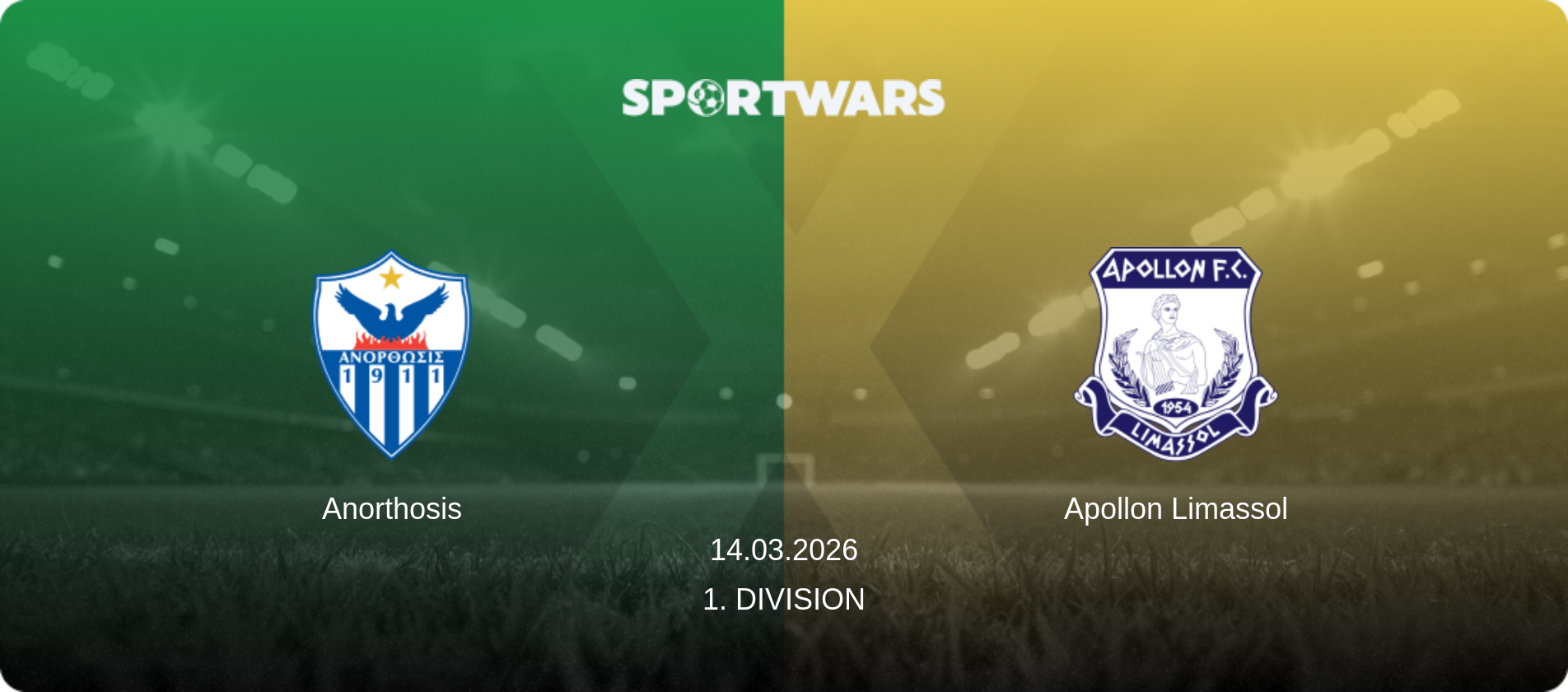 Anorthosis — Apollon Limassol, 14.03.2026 — 1. Division (match preview)