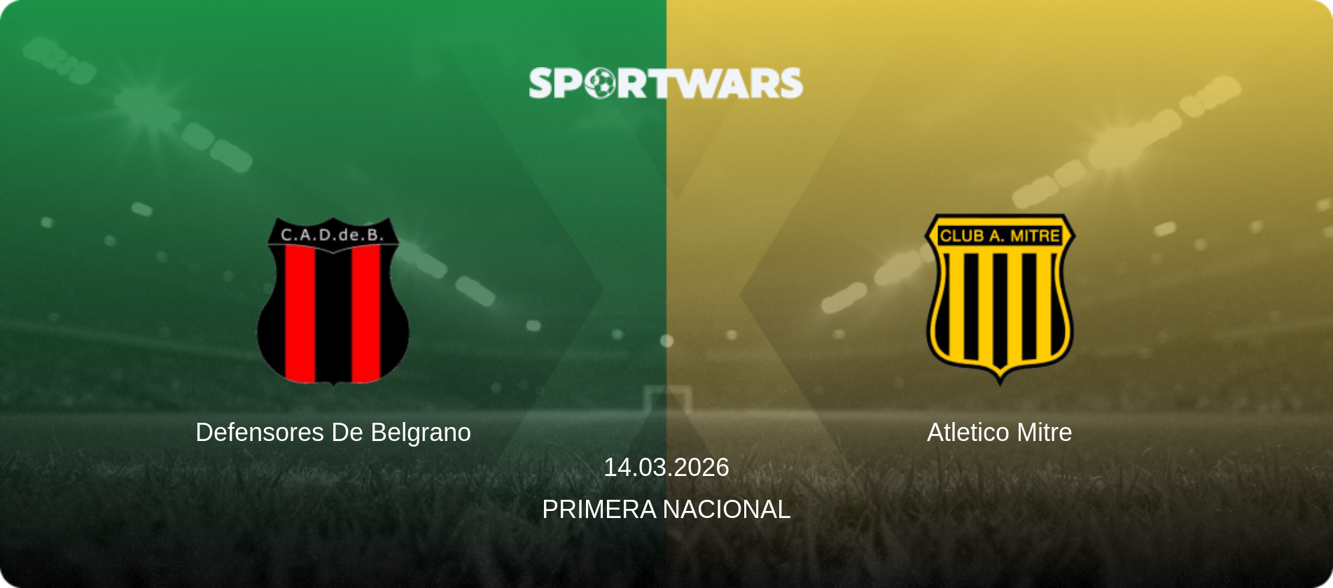 Defensores De Belgrano — Atletico Mitre, 14.03.2026 — Primera Nacional (match preview)