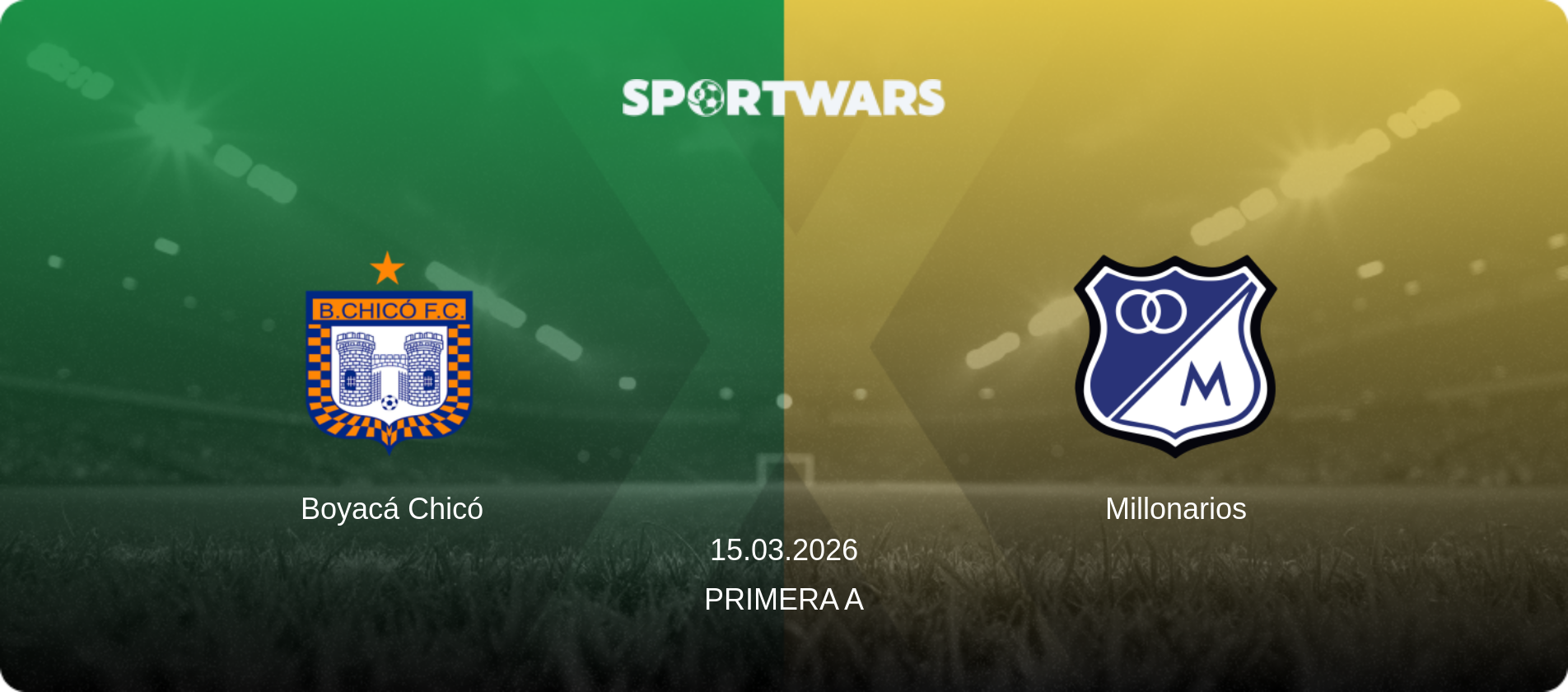 Boyacá Chicó — Millonarios, 15.03.2026 — Primera A (match preview)
