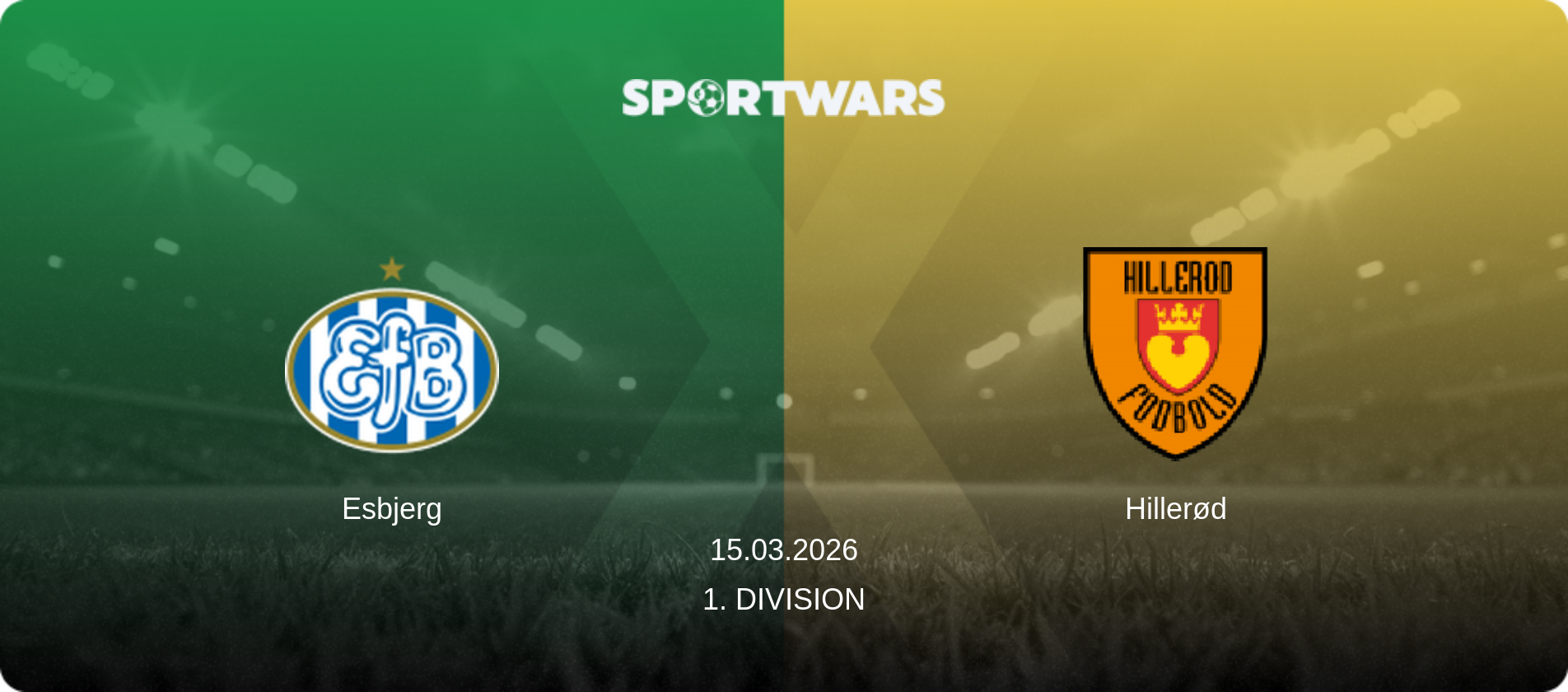 Esbjerg — Hillerød, 15.03.2026 — 1. Division (match preview)