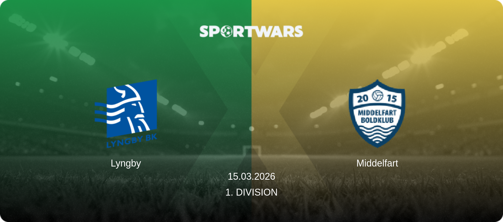 Lyngby — Middelfart, 15.03.2026 — 1. Division (match preview)