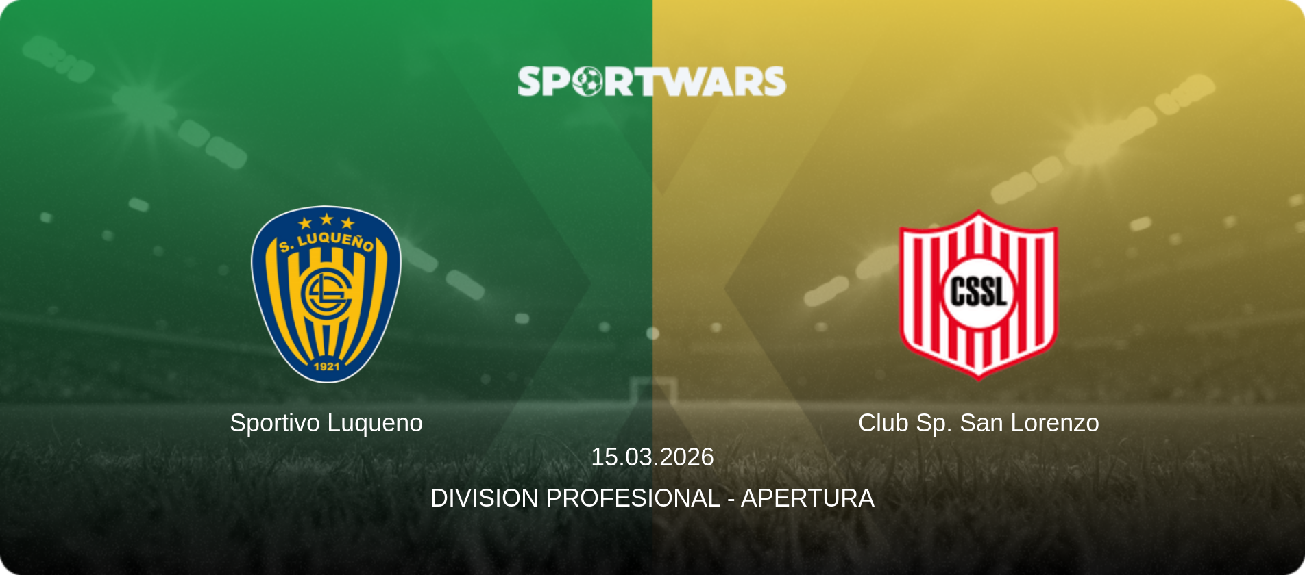 Sportivo Luqueno — Club Sp. San Lorenzo, 15.03.2026 — Division Profesional - Apertura (match preview)
