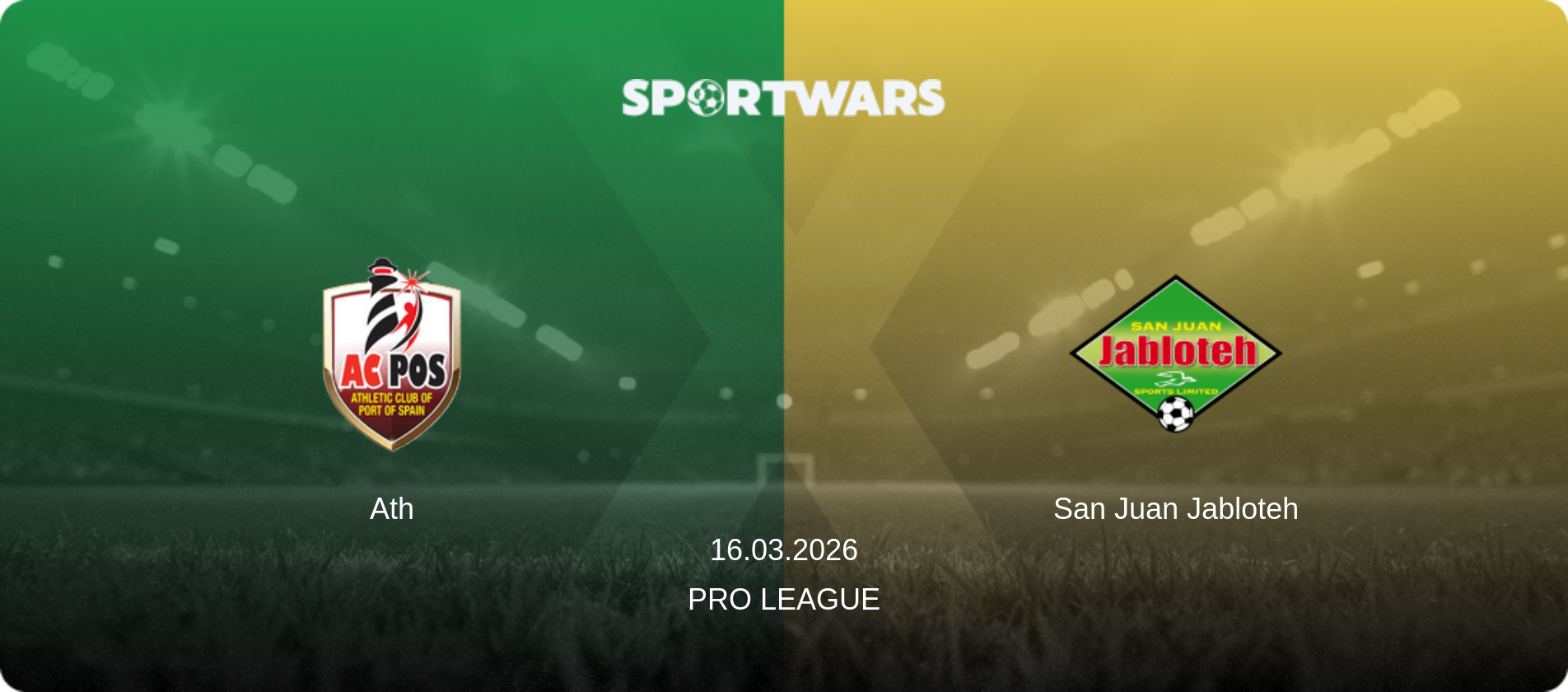 Ath — San Juan Jabloteh, 16.03.2026 — Pro League (match preview)