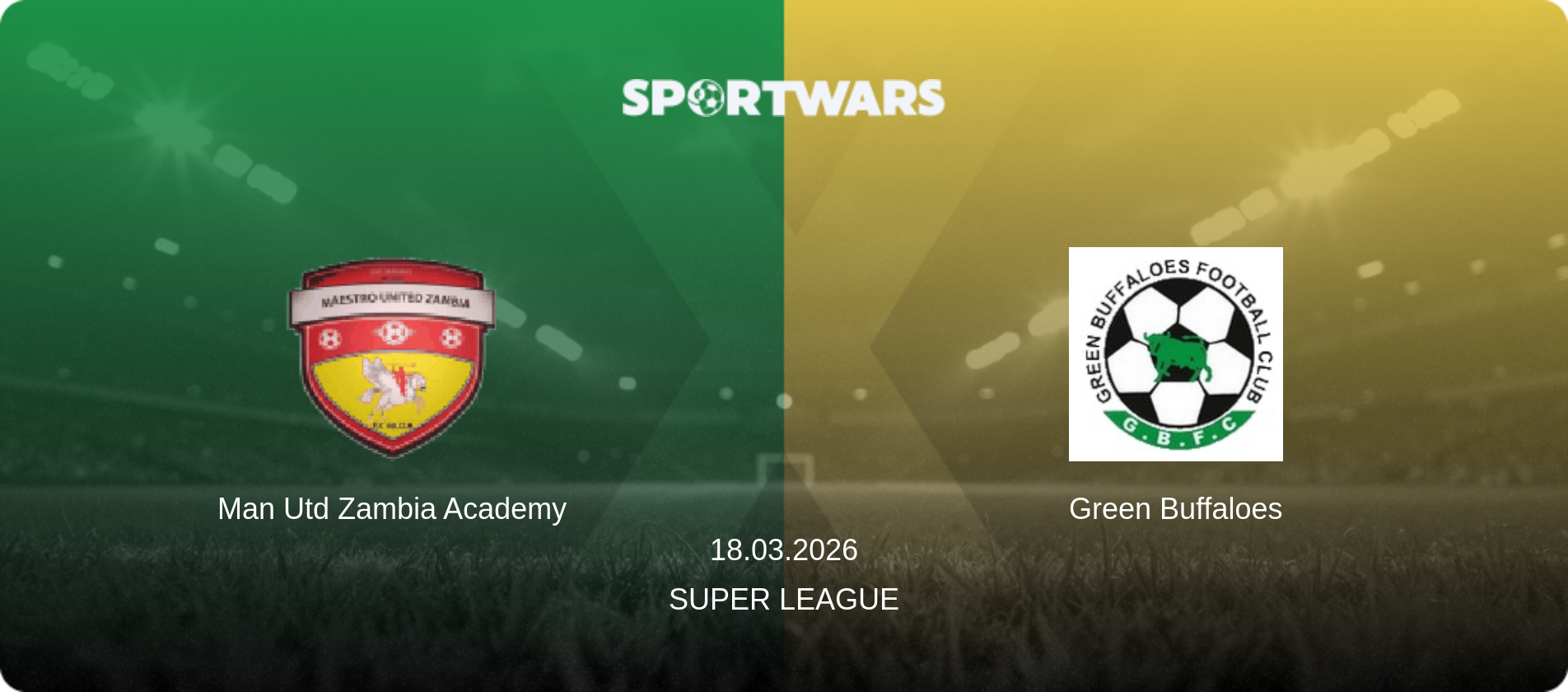 Man Utd Zambia Academy — Green Buffaloes, 18.03.2026 — Super League (match preview)