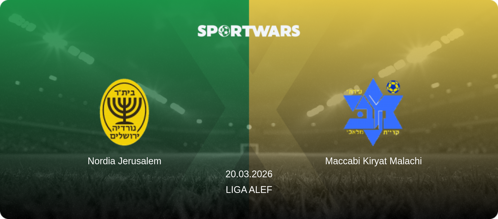 Nordia Jerusalem — Maccabi Kiryat Malachi, 20.03.2026 — Liga Alef (match preview)