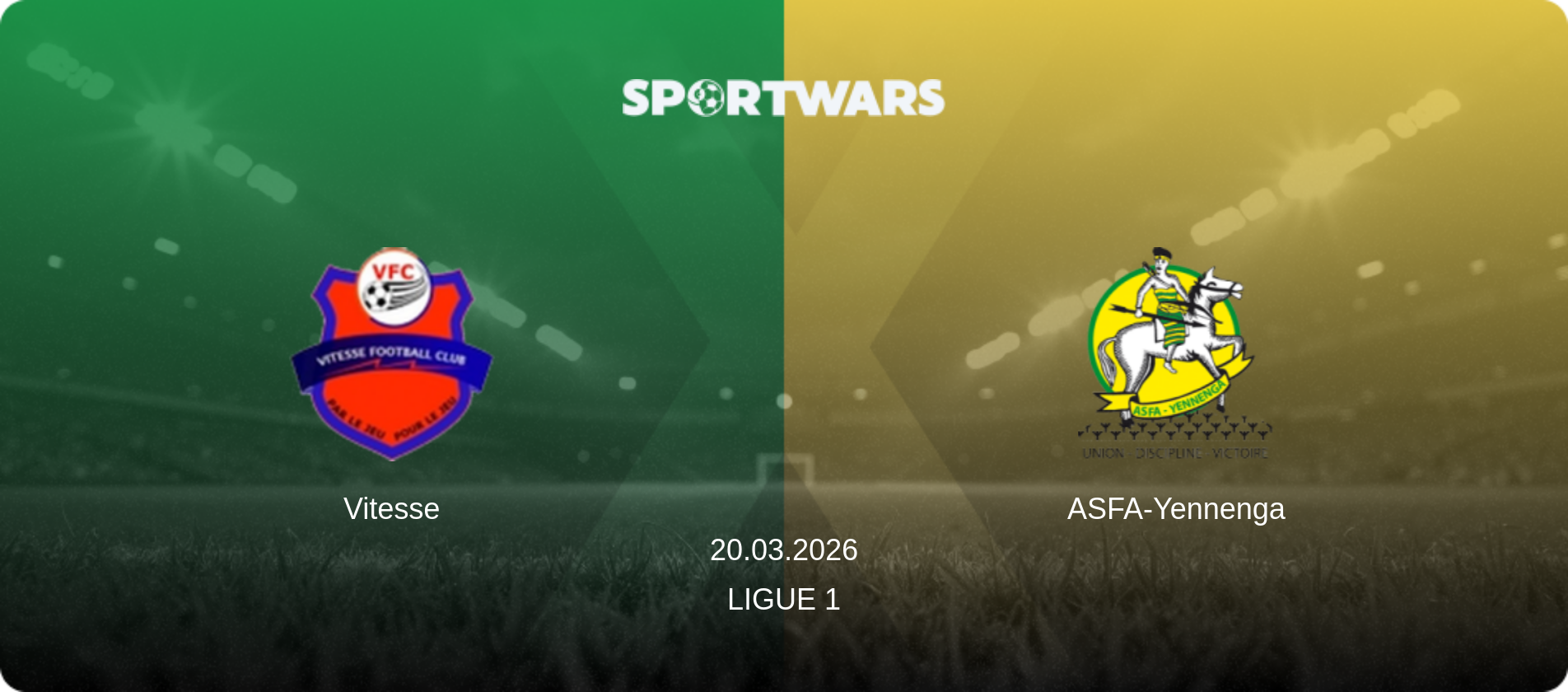 Vitesse — ASFA-Yennenga, 20.03.2026 — Ligue 1 (match preview)