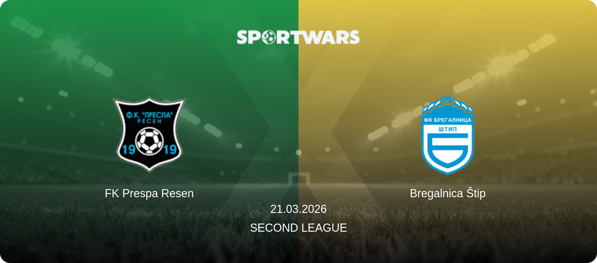 FK Prespa Resen — Bregalnica Štip, 21.03.2026 — Second League (match preview)