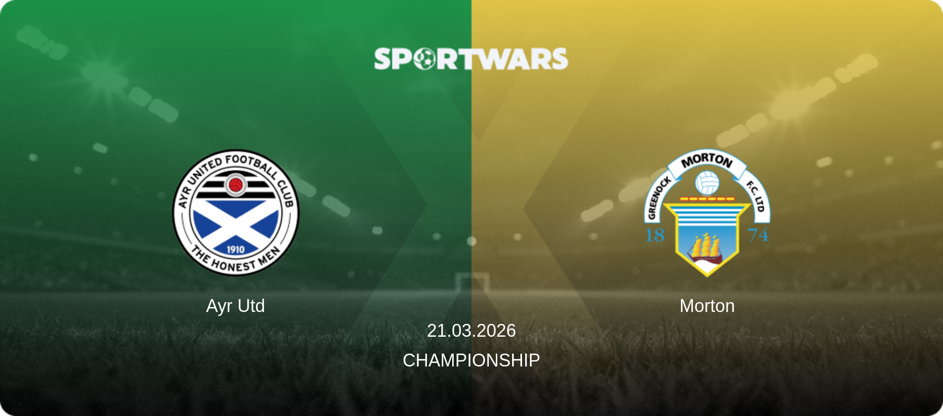 Ayr Utd — Morton, 21.03.2026 — Championship (match preview)