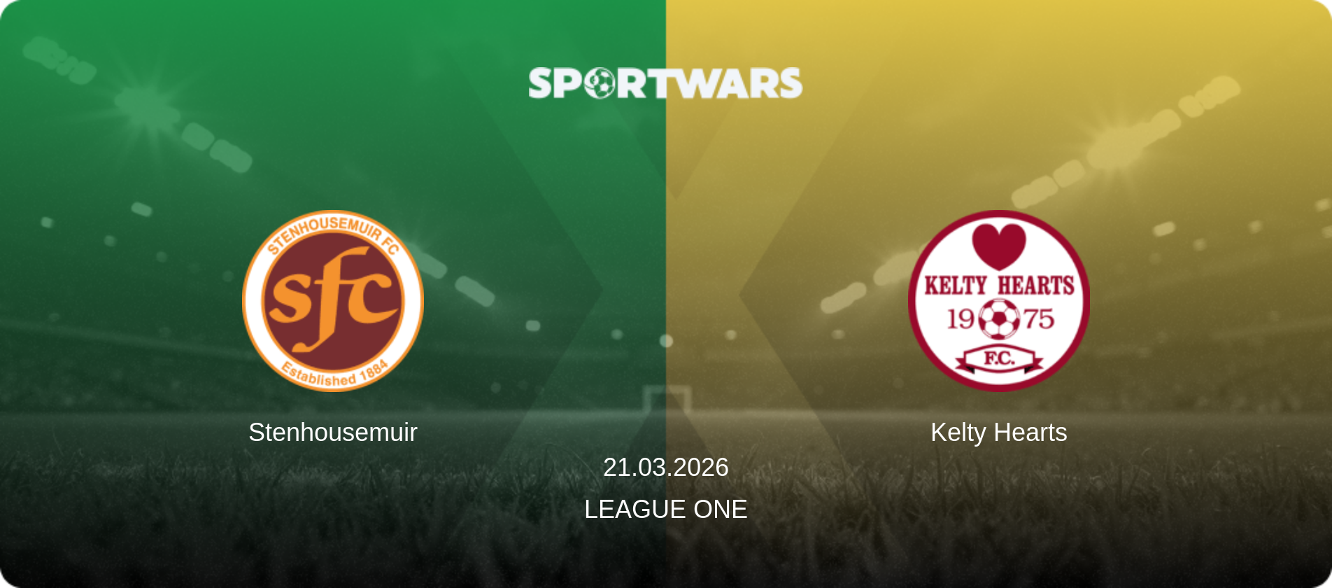 Stenhousemuir — Kelty Hearts, 21.03.2026 — League One (match preview)