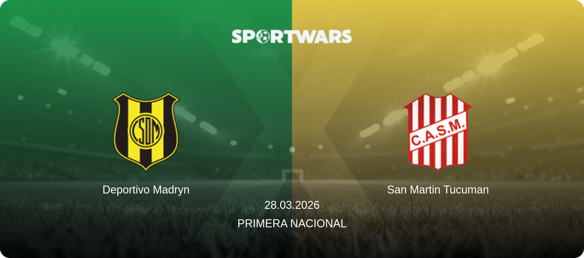 Deportivo Madryn — San Martin Tucuman, 28.03.2026 — Primera Nacional (match preview)