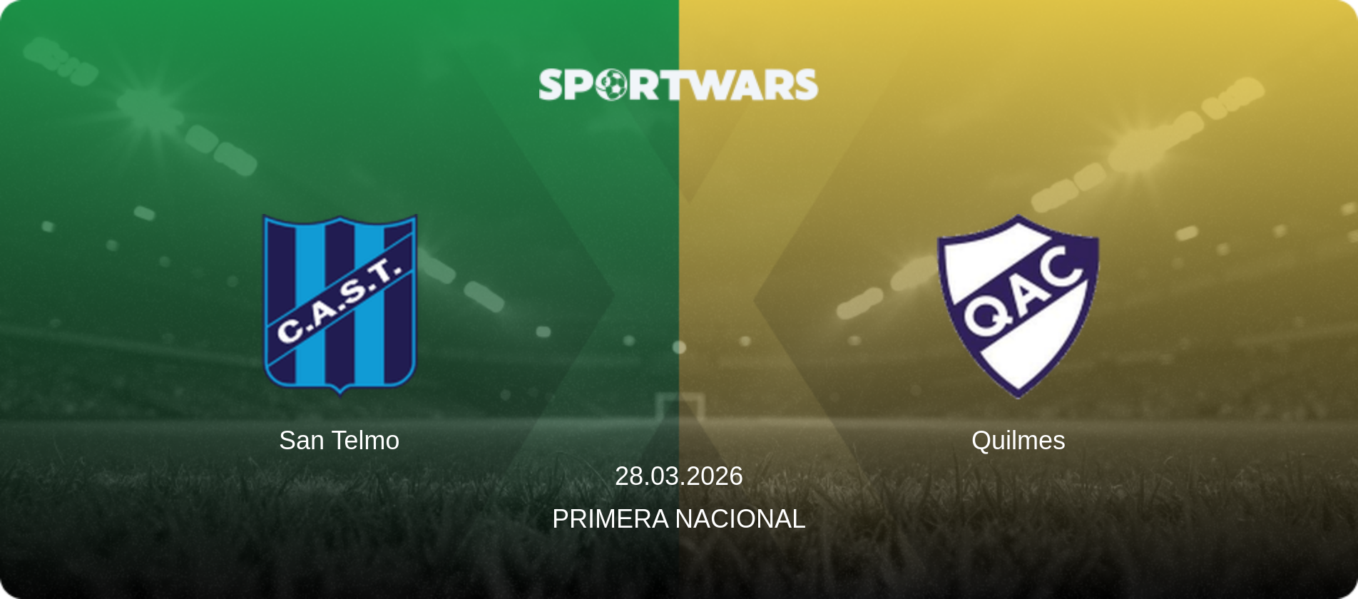 San Telmo — Quilmes, 28.03.2026 — Primera Nacional (match preview)