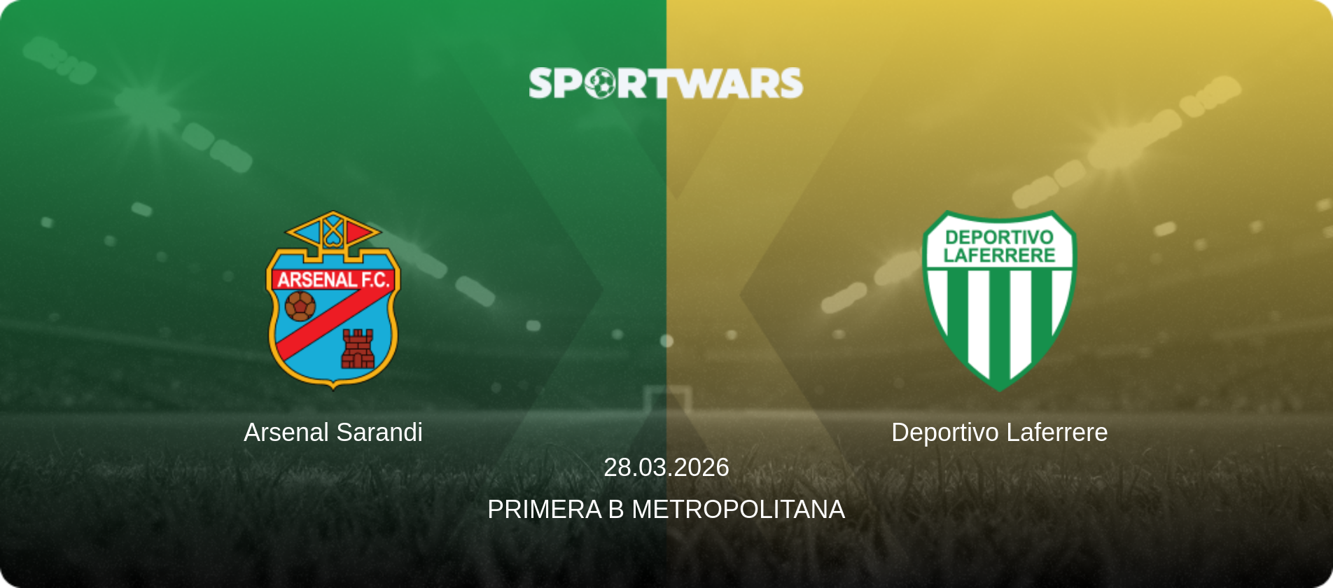 Arsenal Sarandi — Deportivo Laferrere, 28.03.2026 — Primera B Metropolitana (match preview)