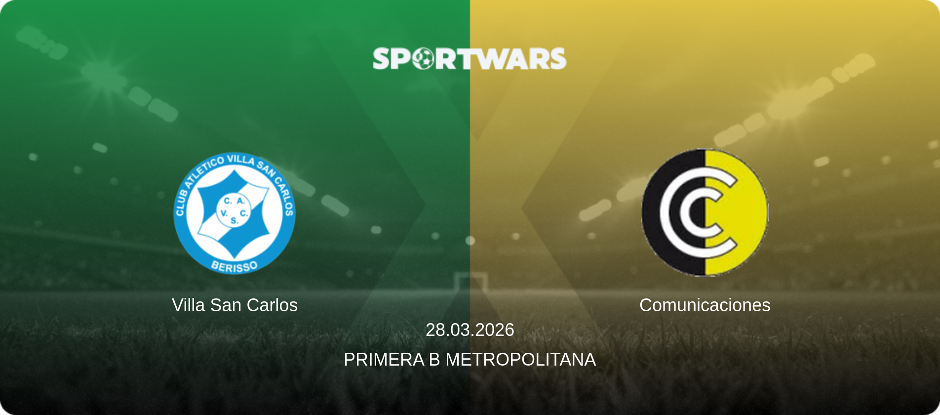 Villa San Carlos — Comunicaciones, 28.03.2026 — Primera B Metropolitana (match preview)