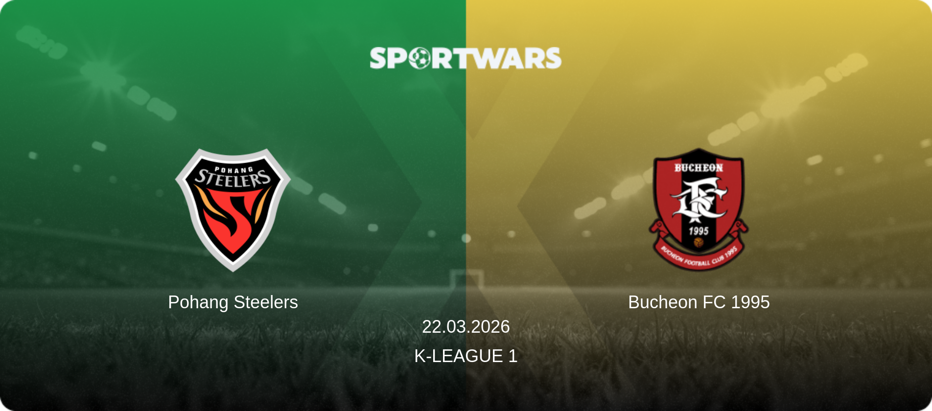 Pohang Steelers — Bucheon FC 1995, 22.03.2026 — K-League 1 (match preview)