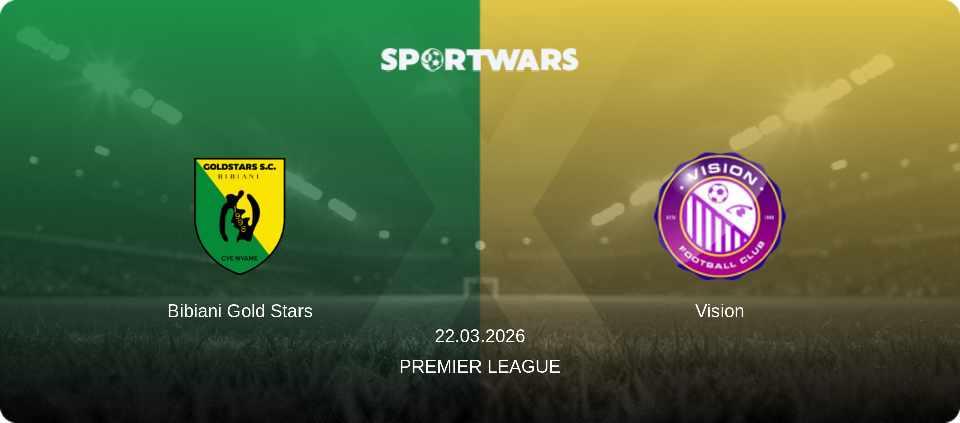 Bibiani Gold Stars — Vision, 22.03.2026 — Premier League (match preview)